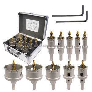 High Speed Steel 16-100mm Sandblasted Core Drill Bit Concrete Hole Saw For Steel Stainless Metal Iron Wood