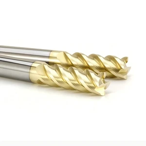 60HRC 4-Flute Tungsten Carbide End Mill CNC Milling Cutter for Titanium Alloy Stainless Steel