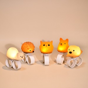 High Quality USB Rechargeable LED Night Light for Kids Squishy Animal Shape Bedroom Reading Lamp