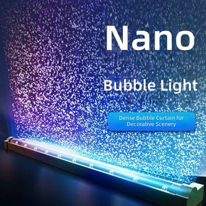 Cross-border ABS Aquarium Light Submersible LED Fish Tank Lamp Seven-Color Automatic Color Changing Oxygen-Boosting Waterproof