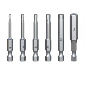High-Quality S2 Hex Bit Set - Extended, Strong-Magnetic Bits for Electric Drills and Screwdrivers
