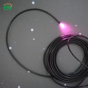 3-17.5mm MMA Core End Glow LED Fiber Optic Lights Black Jacket for Swimming Pool Starry Lighting Decoration