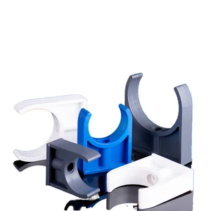 PVC Pipe Fitting Saddle Clamp Water High Foot Pipe Clamp Plastic U-clip Fixed Pipe