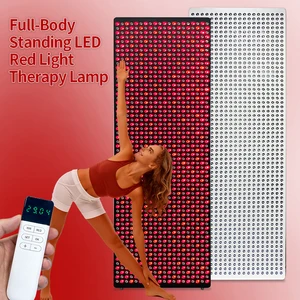 REDSKY Standing 5-Wavelength Red Light Therapy LED Panel with 630/660/810/830/850nm Infrared Light for Whole Body Use US Plug