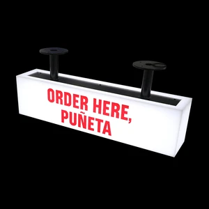 Custom Advertising Outdoor Light Box Double-side Illuminated Cabinets for Shopfront