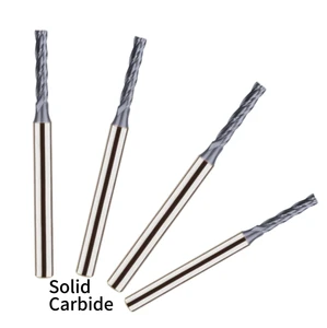 4 Flute Solid Carbide End Mill 30°Helix Long Cutting Tool High Precision CNC Milling Cutter for Hardened Steel Mold Processing