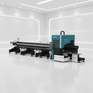 LX63TN High Precision Alloy Steel Tube Fiber Laser Cutter 45 Degrees Bevel Pipe Laser Cutting Machinery For Metal Tube