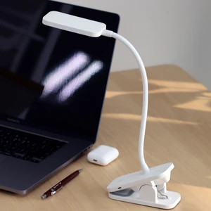 Clip on LED Book Light, Rechargeable Reading Light for Study, Eye Protection Reading Lamp with Clamp