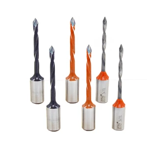 Solid Carbide Two Flutes Dowel Drills Three Point Wood Drilling Bit From China Supplier Customized Size