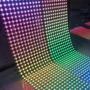 Outdoor Facade Lighting P31.25 P40 P50 P80 P100 P125 P150 Led Pixel Mesh Screen For Media Facade