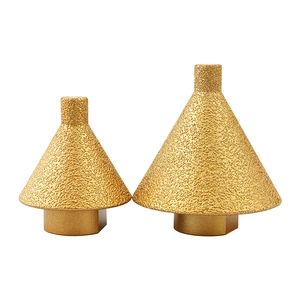 Customizable OEM Vacuum Brazed Diamond Beveling Chamfer Drill Bits Milling Bits for Existing Trim & Enlarging Exit Hole