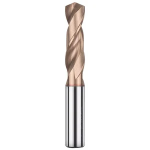 High Precision Solid Carbide CNC 5D Fixed Shank Drill Bit Internal Coolant Wear Resistant Drilling Bit for CNC Machining