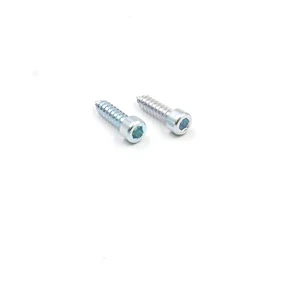 Hex Socket Cap Head Self Tapping Screw Metric 304 Stainless Steel Zinc Plated for Furniture Assembly DIY Wood Fastener