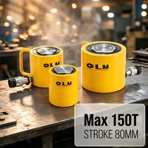 Professional Use Alloy Steel 150 Ton 700bar 51mm Stroke RCS Series Low Profile Single Acting Hydraulic Cylinder Jacks