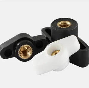 M2 M3 M4 M4 M5 M6 M7 M8M9M10M16 Black Plastic Wing Head Screws Nut Locking Metal Industry Thumb Screw With Plastic