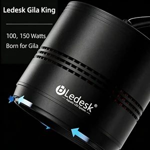 Ledesk RX Full Spectrum Mahseer Garra LED Aquarium Light Native Stream Tank Algae Grow Color Enhancing Lamp Timer Control