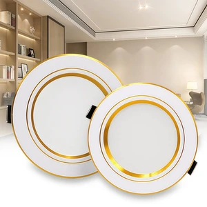 Indoor Energy Saving Round Ceiling Recessed Downlight Embedded Dark Mounted Ultra-thin Downlight Decoration Living Downlight