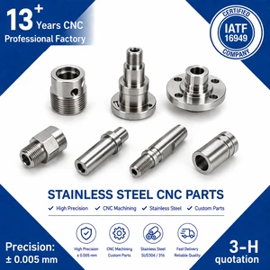 Swiss Type CNC Turning Parts Stainless Steel Shaft Pin Bushing SUS304 316 High Precision OEM Supplier ±0.005mm