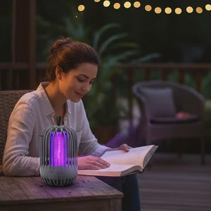 Easy Clean Electric Shock Mosquito Killer Lamp USB Rechargeable Bug Zapper Light Fly Catcher Trap Repellent Machine Garden Hotel