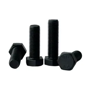 High Strength Grade 8.8 Hex Bolt with Nut and Washer Black Oxide DIN933 Hex Bolt