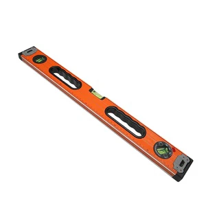 3-Piece Set Aluminium Spirit Level with Handles and 3 Impact Resistant Levels Horizontal Vertical Angle Vial Deviation End Cap