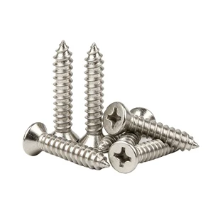 Woodworking Screw Stainless Steel 201/304 Automotive Self Tapping Screws, Flat Head Self Tapping Screws for Interior Trim