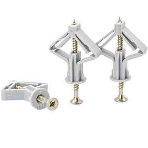 FSCAT PE Wedge Anchor Screw for Drywall Construction Plastic Butterfly Expansion Plug for Plaster Board Wall FSCAT Standard