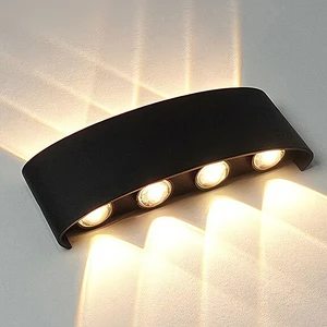 2026 New Arrival Modern LED Outdoor Wall Light IP65 Waterproof Up Down Lighting Aluminum Decor Lamp for Garden Villa Hotel CE