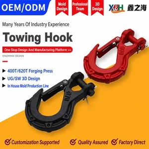 Heavy Duty Forged Alloy Steel Recovery Accessory Galvanized with Safety Latch Universal Winch Hook for Off-Road