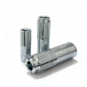 Qianmu Steel Round Head Drop in Anchor ANSI Standard Galvanized M8 Thread Strong Concrete Fasteners