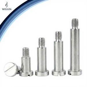 Slotted Step Screw Stainless Steel 304 Precision CNC Machined Shoulder Bolt M3 M4 M5 Polished Industrial Fastener Hardware Part