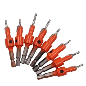 Round Shank Alloy Countersunk Drill Bit for Solid Wood Density Board Drilling