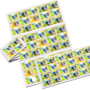Customized Round Clear Adhesive PET Anti-Counterfeit Die-Cut Logo Stickers Label Printing for Cosmetic Packing