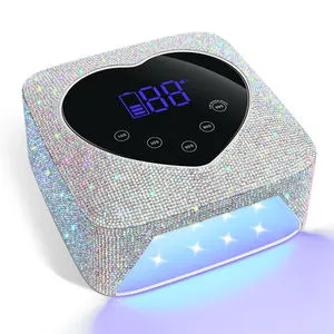 Diamond UV LED Nail Lamp 72W Faster Gel Nail Dryer Professional Curing Lamp Automatic Sensor Bling Rhinestone Led Nail Lamp