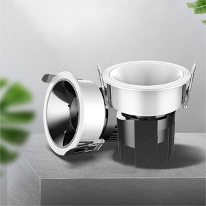 Ecolux 12W CE ETL SAA COB Spotlight Modern Aluminum Recessed Downlight Wall Flood Projector Lighting For Home Office