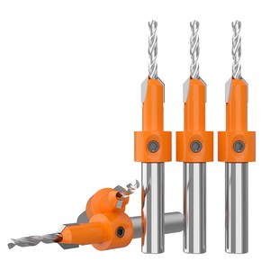 Huhao M2 Taper Drill Bit Wood Countersink Set For Tapered Hole Wood Screw Customizable Woodworking Bit