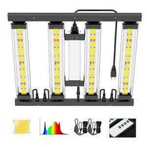 Full Spectrum Plant Led Grow Light 3000K+5000K+460NM+660NM+IR+UV 4 Bar 150W 200W Samsung Indoor Dimmable Plant Led Growing Light