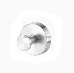 Stainless Steel Round Towel Hook Coat Rack Hook for Bathroom Kitchen Garage Suction Cup Clothes Glass Suction Cup Hook