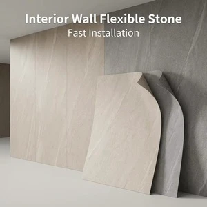 Custom Flexible Stone Veneer Sheet Fireproof Waterproof Wall Cladding for Outdoor Facade Contractor Project Jobs