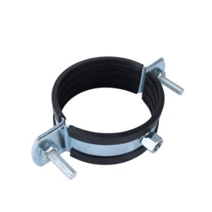 Pipe Clamp Rubber Lined Pipe Hanger Fixed Support Plumbing Accessories Standard Pipe Bracket
