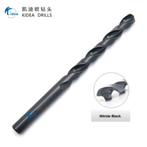KIDEA Bulk Wholesale DIN338 Standard M35 Fully Ground Black Drill Bits for Stainless Steel