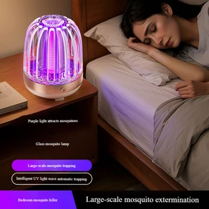 ABS Plug UV Bug Zapper High Voltage Electric Shock Mosquito Lamp Multi-scene Indoor & Outdoor Insect Killer Light