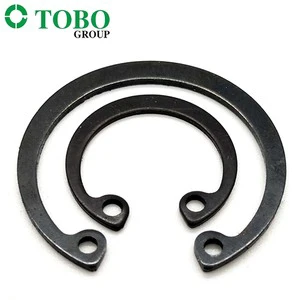 Spring Steel Snap Rings Retaining Ring Circlips for Shaft DIN 472 Internal Retaining Black Black Steel Color