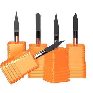HUHAO 3.175mm V Shaper Metal Engraving Bit Coated Cnc Aluminum Copper Iron Steel Milling Cutter Drill Bit