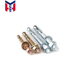 Factory Direct Customizable Carbon Steel/Stainless Steel Wedge Anchor Concrete Expansion Anchor Bolt with Nut Washer