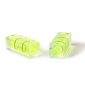 High Precision Acrylic Spirit Level Magnetic Bubble Level with V-Groove for Construction and Woodworking