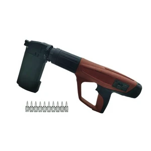 DX460 Fastening Tool Set with Plastic Strip Nails and Cartridge Use to Concrete and Steel Plates