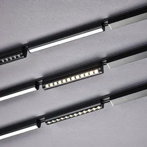 Ultra Slim Magnetic Track Rail Light System 48V Magnetic Led Track Light Smart Tuya Magnetic Track Light
