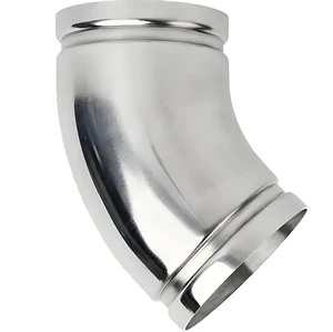 DN76 SS304 Stainless Steel Grooved 45 Degree Elbow Anti-Corrosion Pipe Fitting for Fire Sprinkler & Drinking Water System