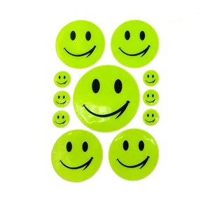 China Wholesale Fluorescent Yellow Reflective Sticker Reflective Label Sticker Pvc Reflective Sticker